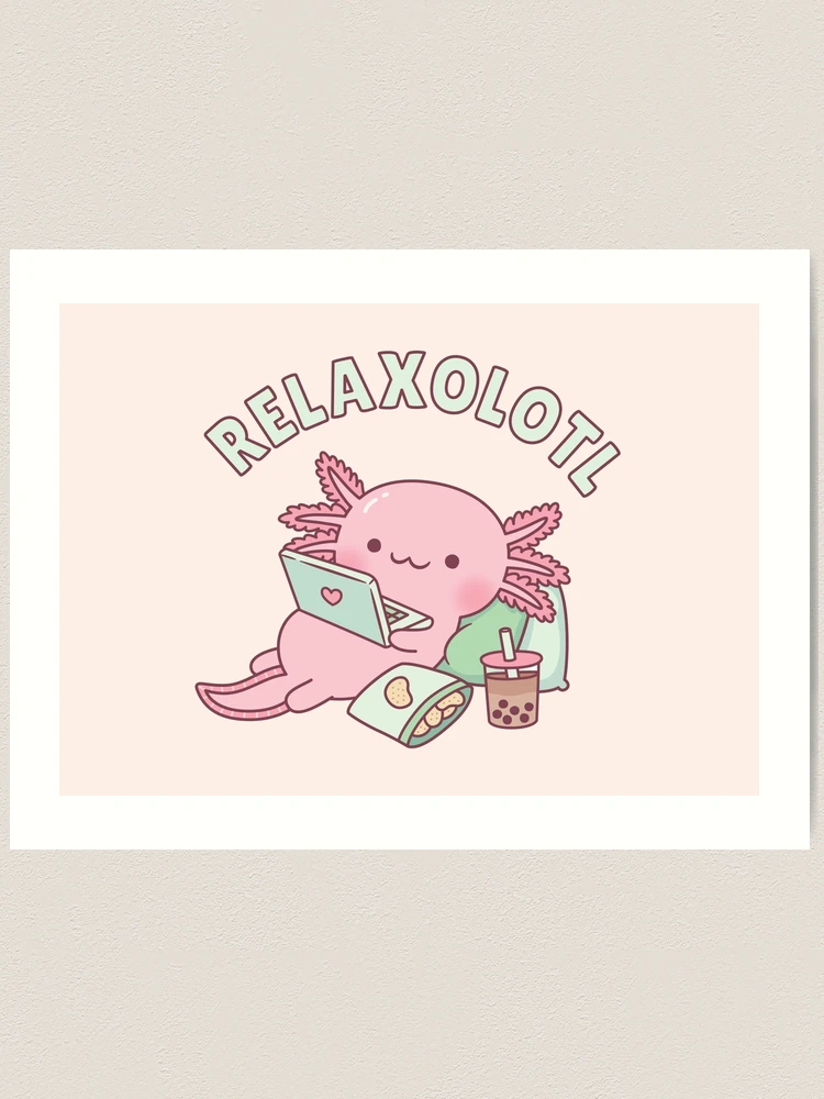 Funny Snaxolotl Axolotl Munching On Potato Chips Photographic Print for  Sale by rustydoodle