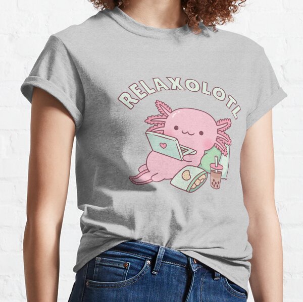 Item preview, Cute Relax A Lot Axolotl Funny Pun designed and sold by rustydoodle.