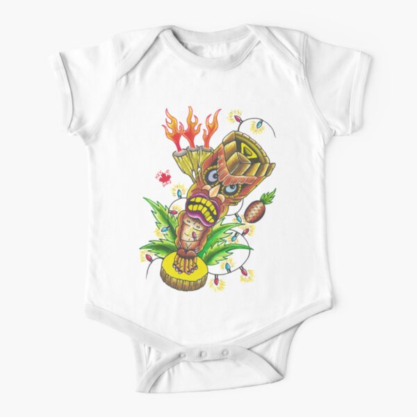 Tiki - Art By Kev G Short Sleeve Baby One-Piece