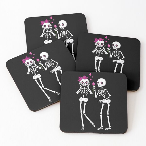Item preview, Skeleton Girl and Boy designed and sold by ShopLizCreates.
