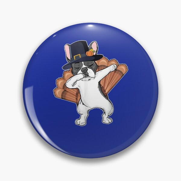 Item preview, French Bulldog Pilgrim Turkey Thanksgiving Dabing designed and sold by Clintoren.