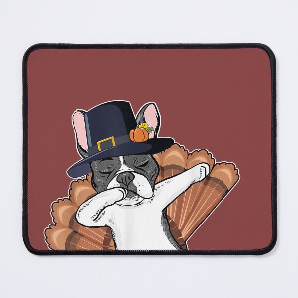 Item preview, French Bulldog Pilgrim Turkey Thanksgiving Dabing designed and sold by Clintoren.