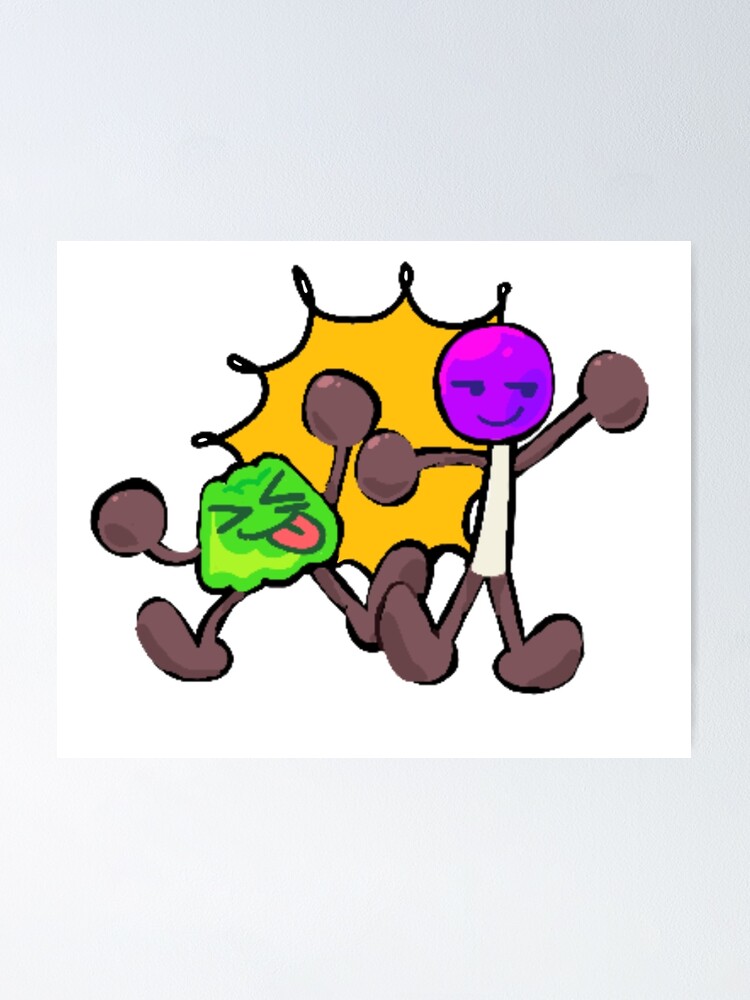 BFDI Characters  Poster for Sale by LadyShop0