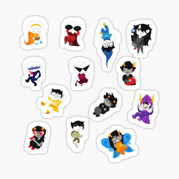 Homestuck Act 7 Crew Chibis Sticker