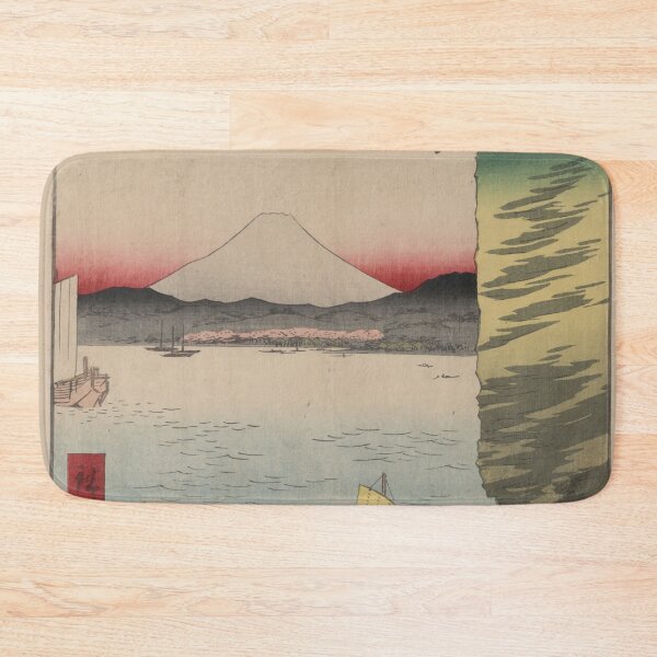 Item preview, Hiroshige's Cherry Blossoms at Honmoku in Musashi Province designed and sold by mosfunky.