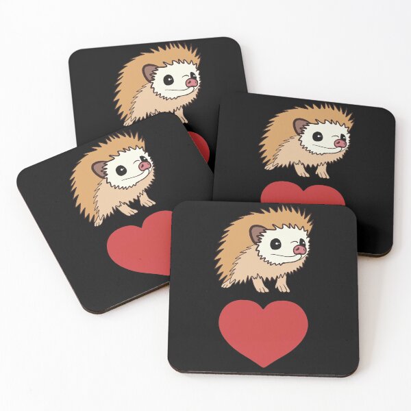 Artikelvorschau, Roter Herz-Igel für Igelliebhaber entworfen und verkauft von Mochi-Merch.