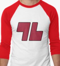 96 Red - Sun and Moon Men's Baseball ¾ T-Shirt