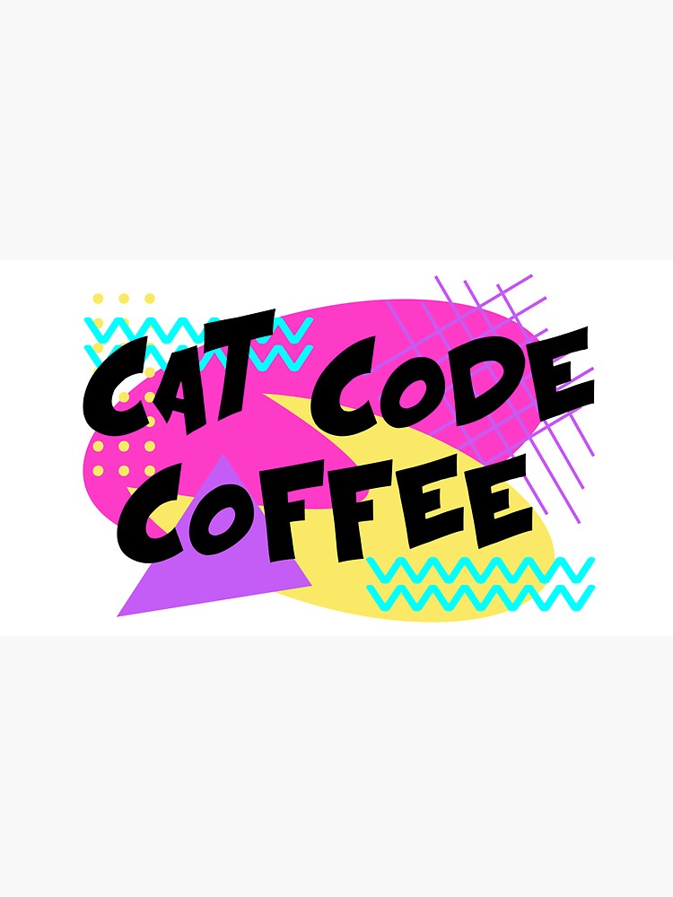 90s Vibe Cats Code Coffee 80s Retro Aesthetic Costume Party | Cap