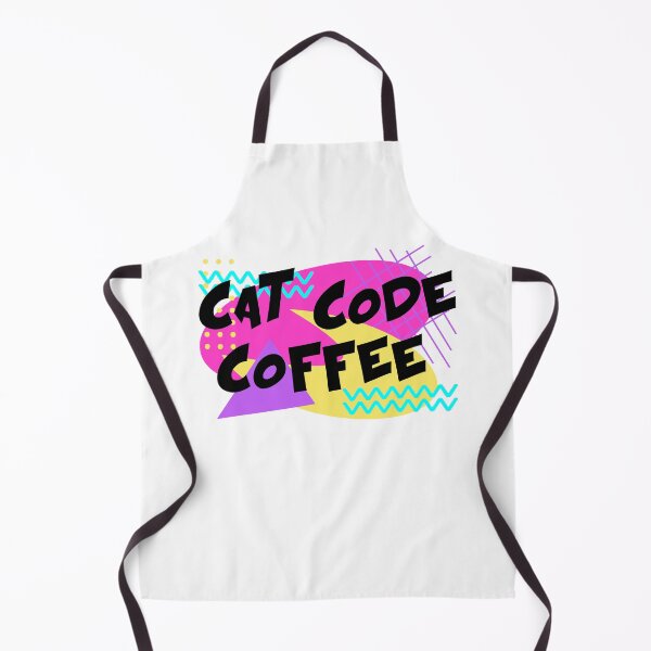 Item preview, 90s Vibe Cats Code Coffee 80s Retro Aesthetic Costume Party designed and sold by AwesomeDistrict.