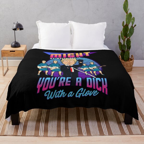 Item preview, Might As Well Face It You’re A Dick With A Glove! Funny 80s Rock Concert Anti Trump design! designed and sold by HROC.