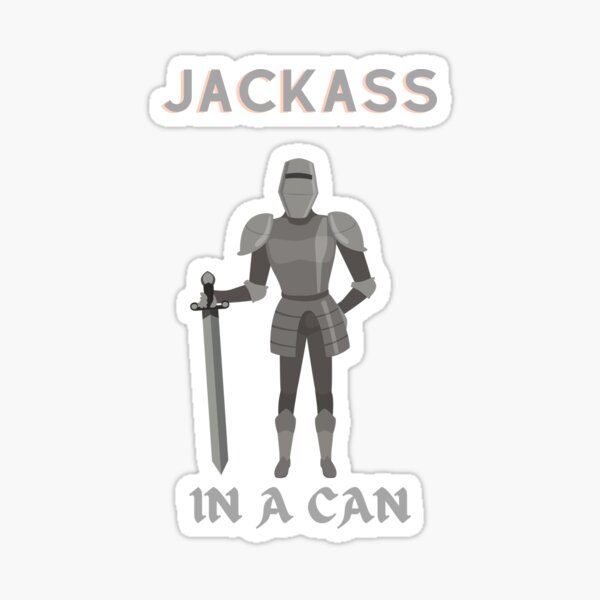 "Jackass in a Can" Sticker for Sale by CulverCrafts Redbubble