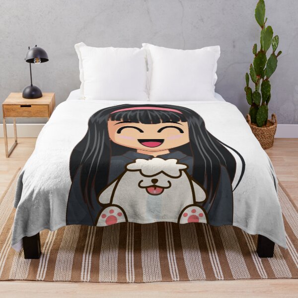 Item preview, Happy Anime Girl with Dog designed and sold by UPSTORE-RB.