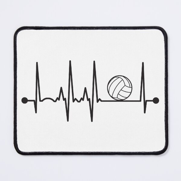 Item preview, Volleyball Heartbeat designed and sold by teesaurus.
