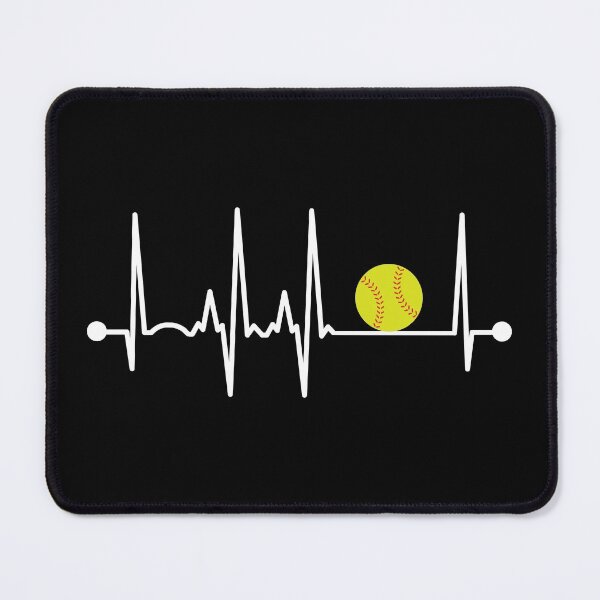 Item preview, Softball Heartbeat designed and sold by teesaurus.