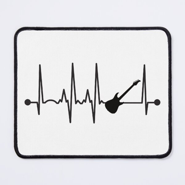 Item preview, Electric Guitar Heartbeat designed and sold by teesaurus.