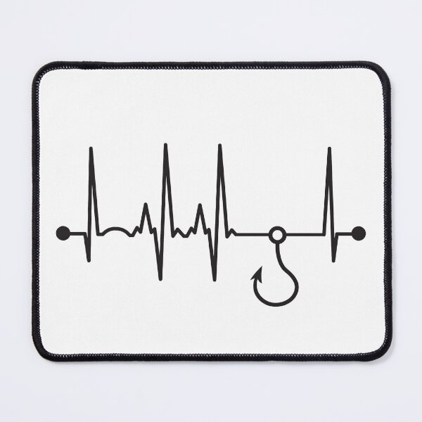 Item preview, Fishing Heartbeat designed and sold by teesaurus.