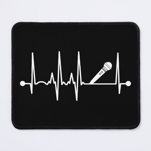 Item preview, Microphone Heartbeat designed and sold by teesaurus.
