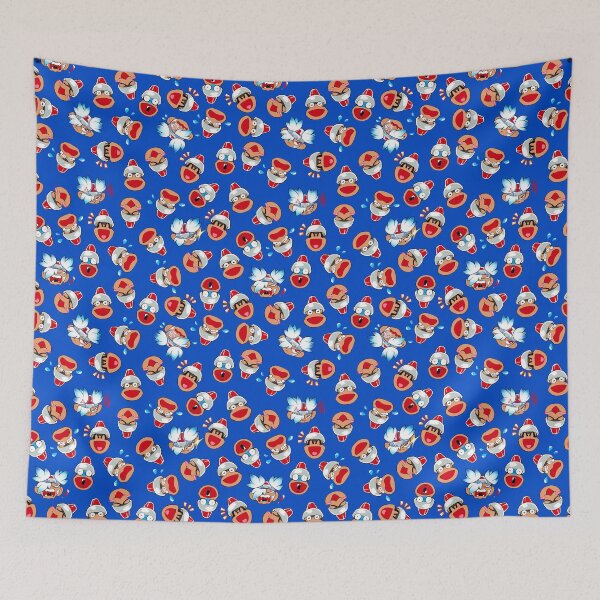 Item preview, Liberate the Apes pattern in Blue designed and sold by squiderdoodle.