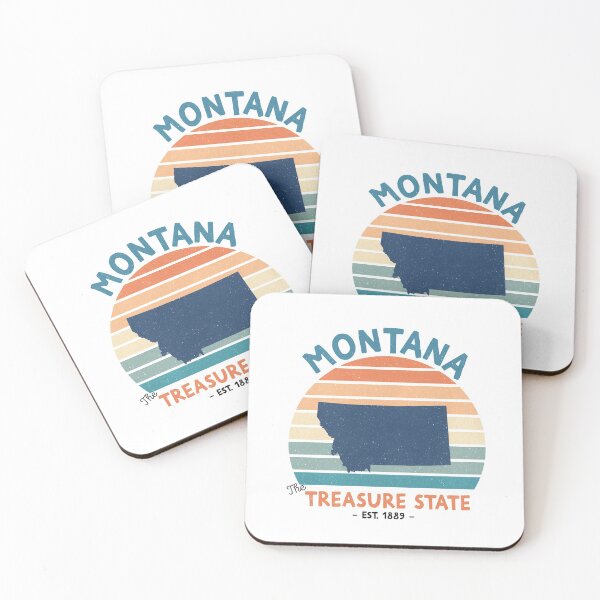 Item preview, The State of Montana /Montana – The Treasure State designed and sold by Q3Designs.