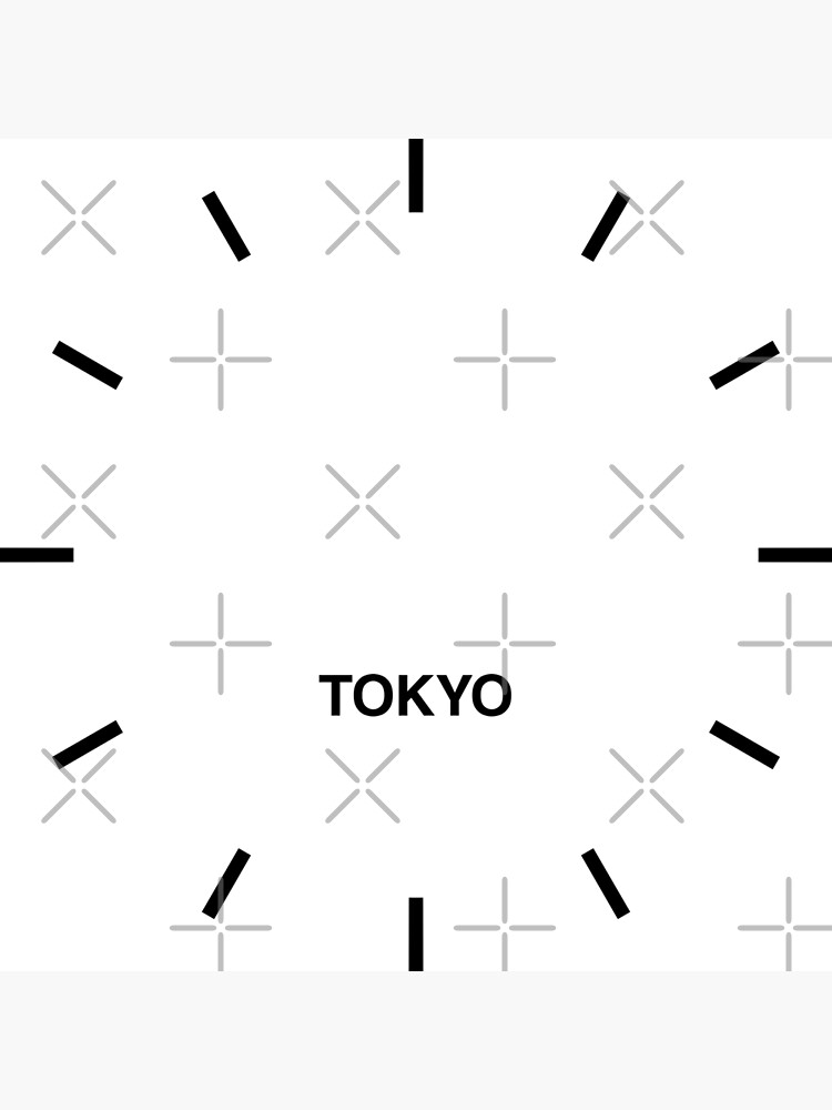 "Tokyo Time Zone Newsroom Wall Clock" Clock for Sale by bluehugo