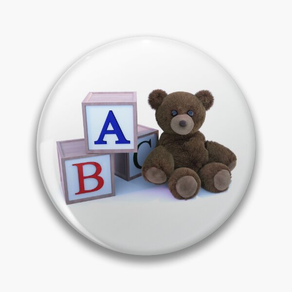 Item preview, Cute Teddy Bear & Blocks designed and sold by KTSubz Faith & Fun Designs.