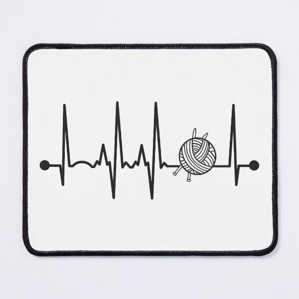 Item preview, Knitting Heartbeat designed and sold by teesaurus.
