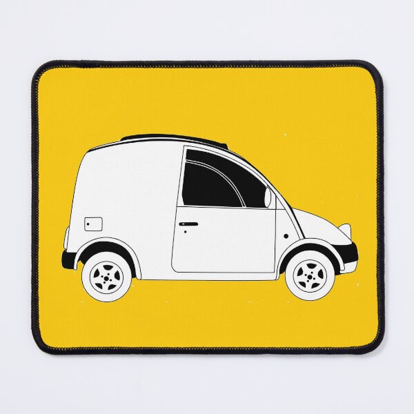 Item preview, Nissan S Cargo van fan art yellow designed and sold by SueHolmArt.