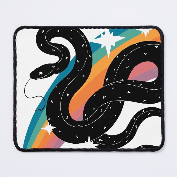 Item preview, Snake with Rainbow and Stars designed and sold by Paige Penrose.