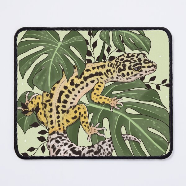 Item preview, Leopard Gecko and Monstera deliciosa designed and sold by Paige Penrose.