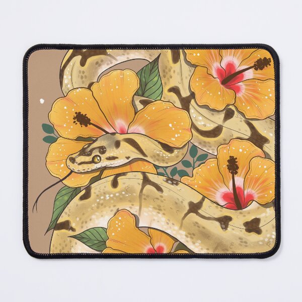 Item preview, Ball Python and Hibiscus Flowers designed and sold by Paige Penrose.