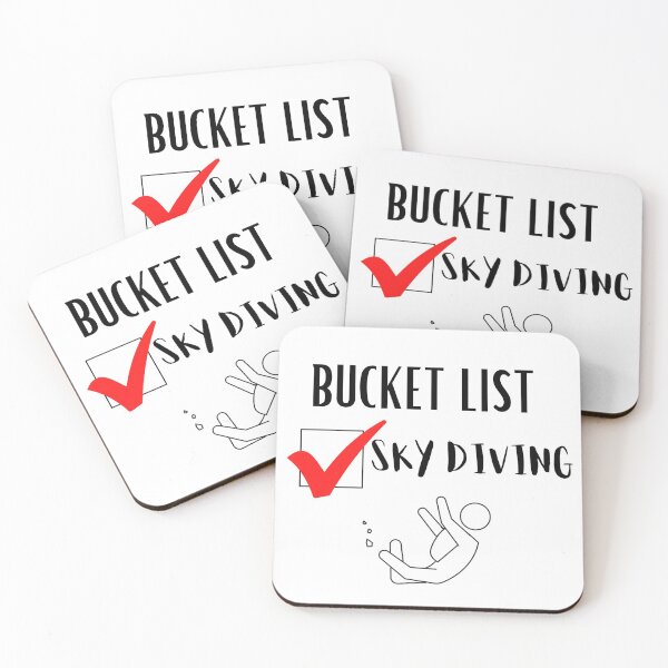 Item preview, SKY DIVING BUCKET LIST CHECK  designed and sold by billionairebrnd.