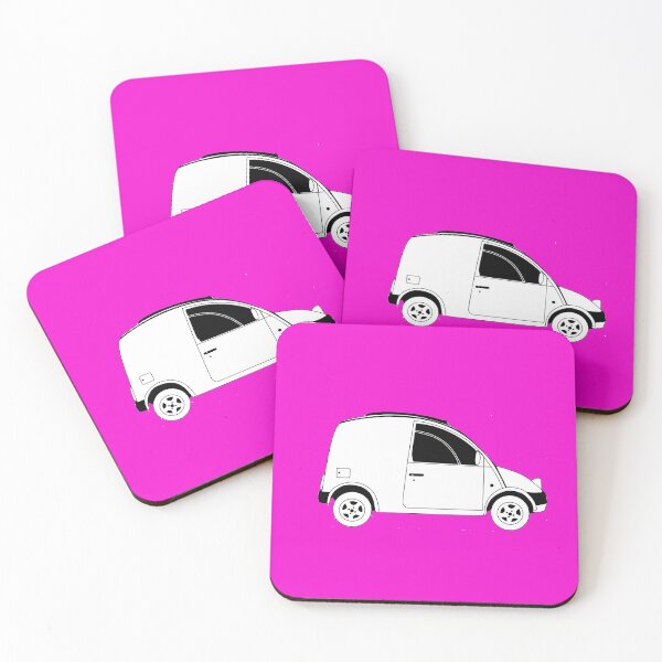 Item preview, Nissan S-Cargo van pink fan art designed and sold by SueHolmArt.