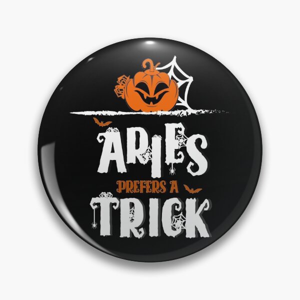 Item preview, Aries prefiere un truco de diseño de Halloween designed and sold by Violetsun11.