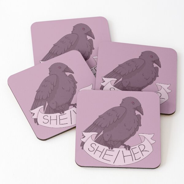 Item preview, Pronombre Corvids - Ella / Ella designed and sold by Drawn by Raven.