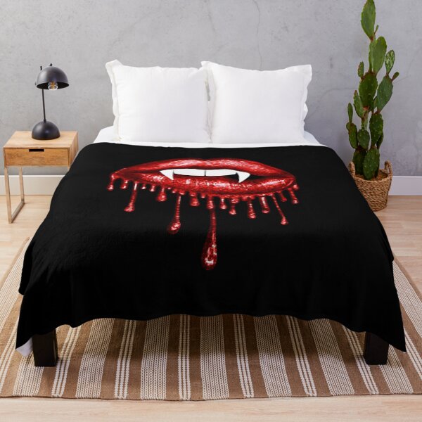 Aperçu de l'œuvre Vampire Glossy Glittery Drippy Red Lips créée et vendue par Ashberry2.