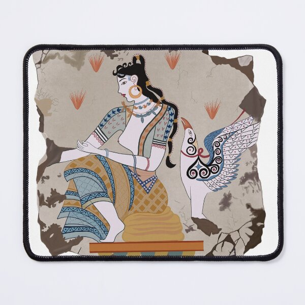 Item preview, Akrotiri Fresco - The Saffron Goddess designed and sold by SunnyByTheBay.