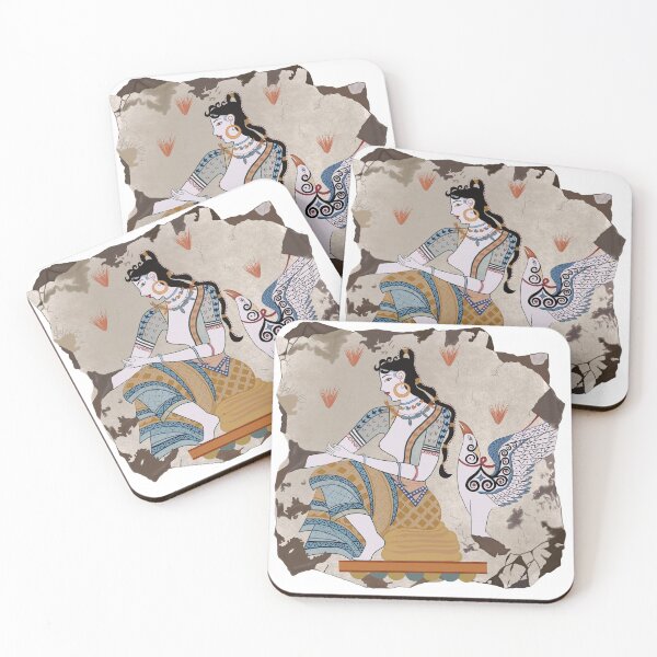 Item preview, Akrotiri Fresco - The Saffron Goddess designed and sold by SunnyByTheBay.