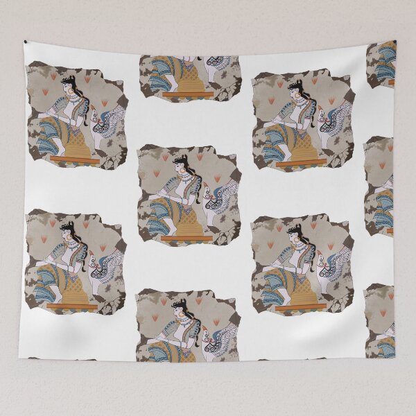 Item preview, Akrotiri Fresco - The Saffron Goddess designed and sold by SunnyByTheBay.