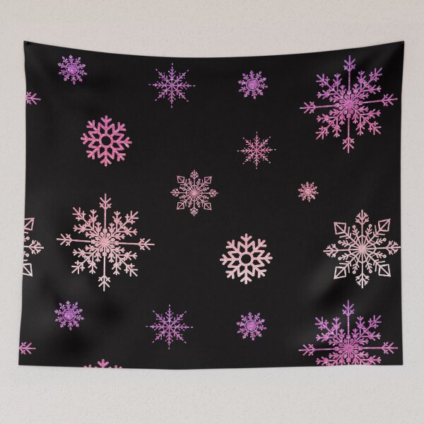 Item preview, Pink Ombre Faux Glitter Snowflakes designed and sold by Felicity-K.