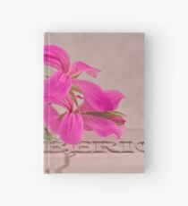 Pink Geranium Blossoms - Macro Hardcover Journal