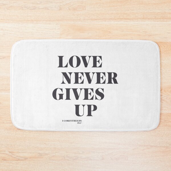 Item preview, Bible Phrase Love Never Gives Up 1 Corinthians 13 7 designed and sold by MaiiShop.