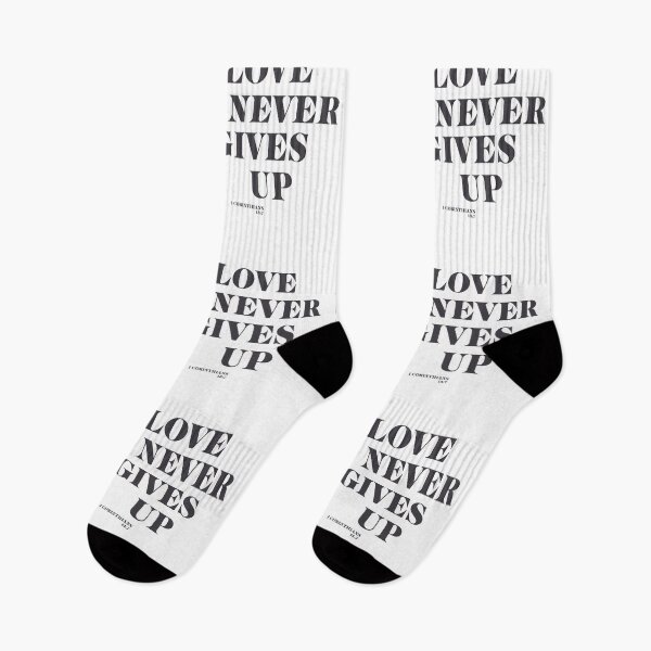 Item preview, Bible Phrase Love Never Gives Up 1 Corinthians 13 7 designed and sold by MaiiShop.