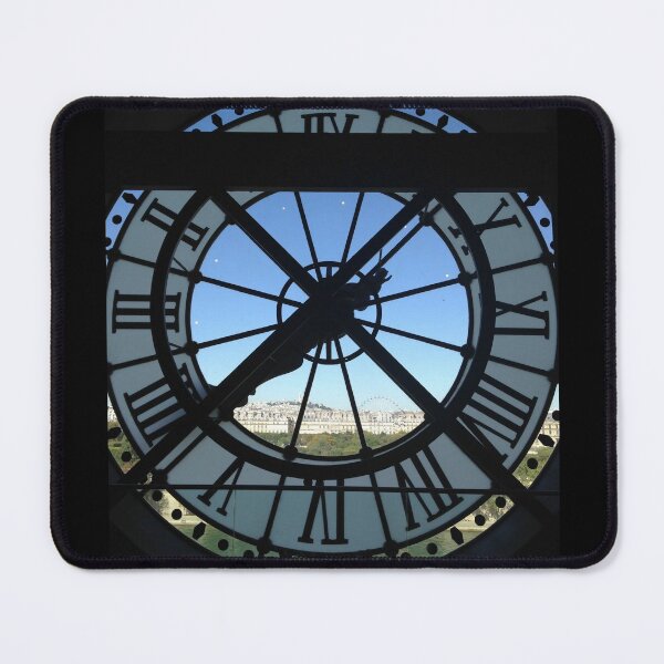 Item preview, Silhouette of a Clock with a Black and Blue View of Paris designed and sold by Lara-vez.