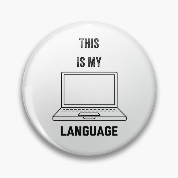 Item preview, This is my Language with Laptop Computer on white background designed and sold by UncleStuScience.