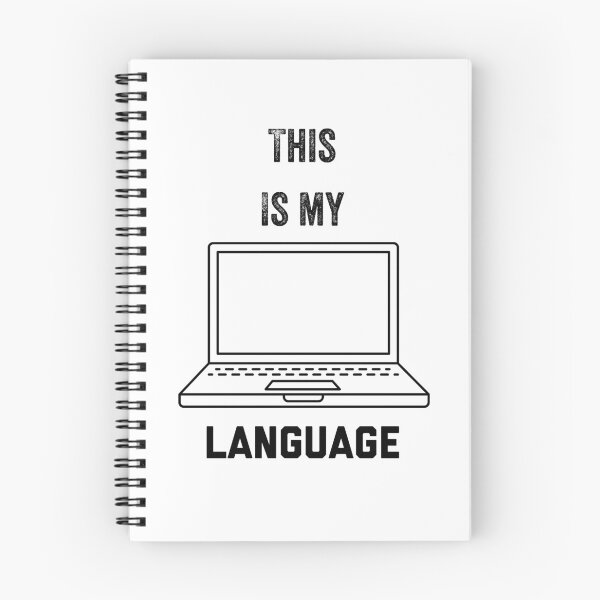 Item preview, This is my Language with Laptop Computer on white background designed and sold by UncleStuScience.