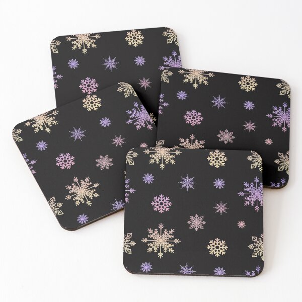 Item preview, Pastel Ombre Faux Glitter Snowflakes designed and sold by Felicity-K.