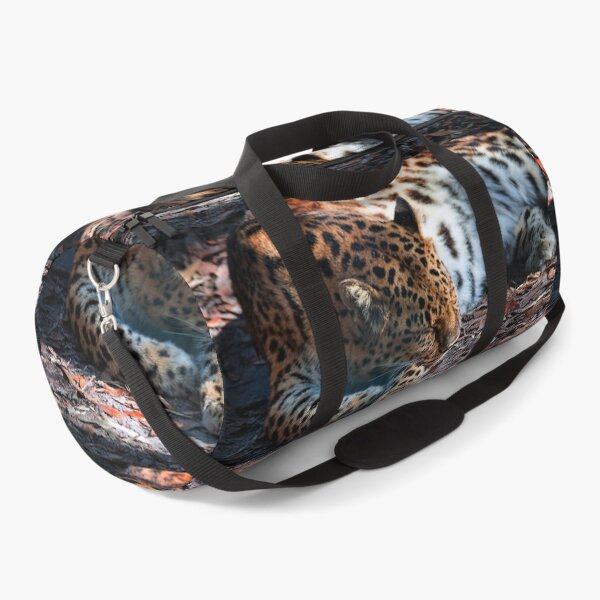 Item preview, Leopard Lies Sleeping Black and White designed and sold by KbytesOfJax Outdoor and Nature.