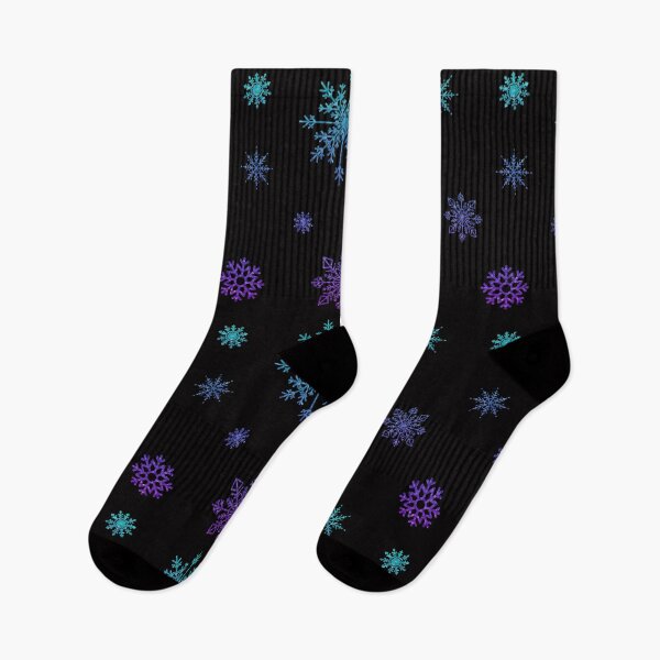 Item preview, Purple Blue Ombre Faux Glitter Snowflakes designed and sold by Felicity-K.