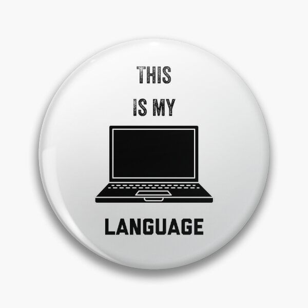 Item preview, This is my Language with Laptop Computer on white background designed and sold by UncleStuScience.