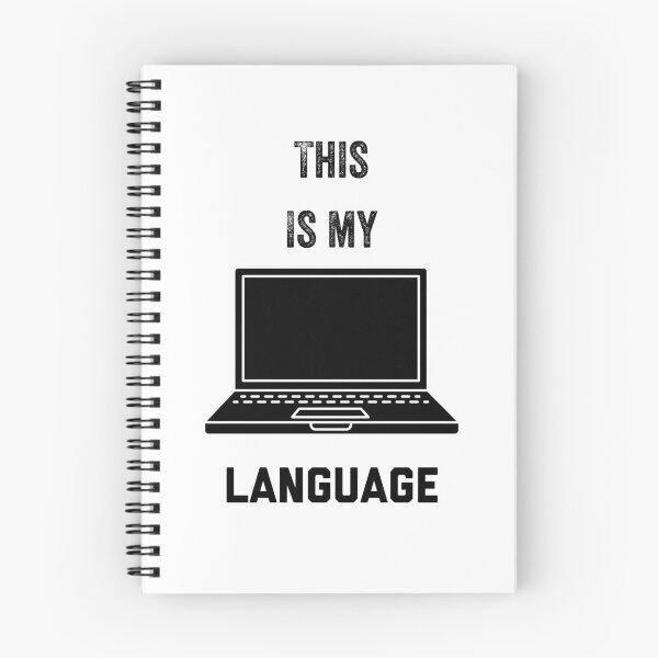 Item preview, This is my Language with Laptop Computer on white background designed and sold by UncleStuScience.